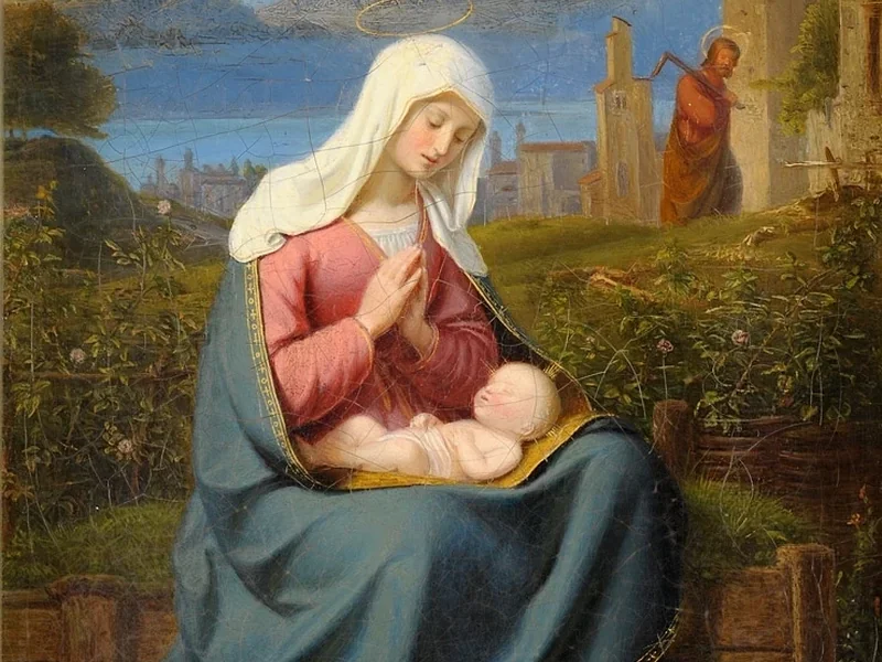 1818-Johann Baptist, the younger Scholl - Riposo durante la fuga in Egitto
